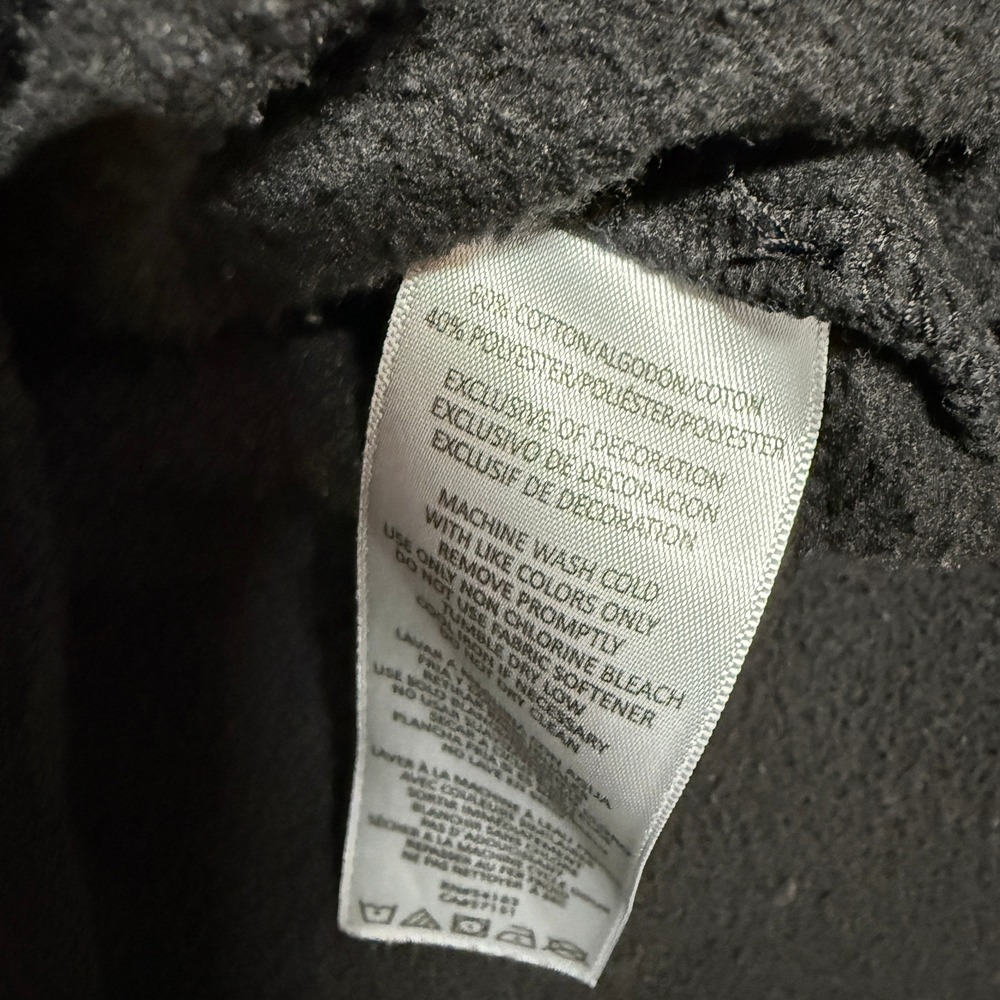 Calvin Klein JeansHoodie Womens Large Black Logo Pullover Sweatshirt - Picture 3 of 7